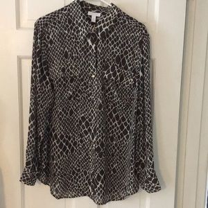 Charter Club Animal Print Blouse
